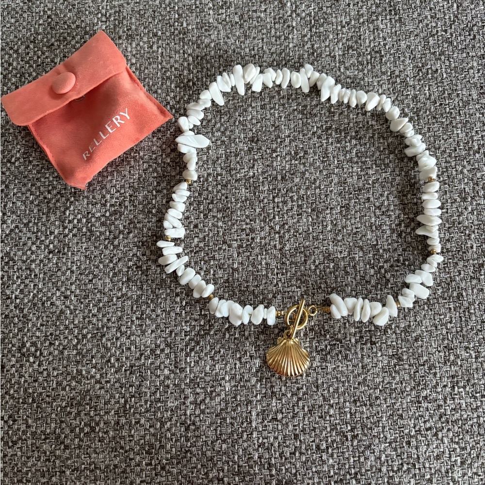 Rellery Gold and White Necklace